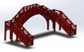 Download the .stl file and 3D Print your own  Goathland Station Footbridge HO scale model for your model train set.